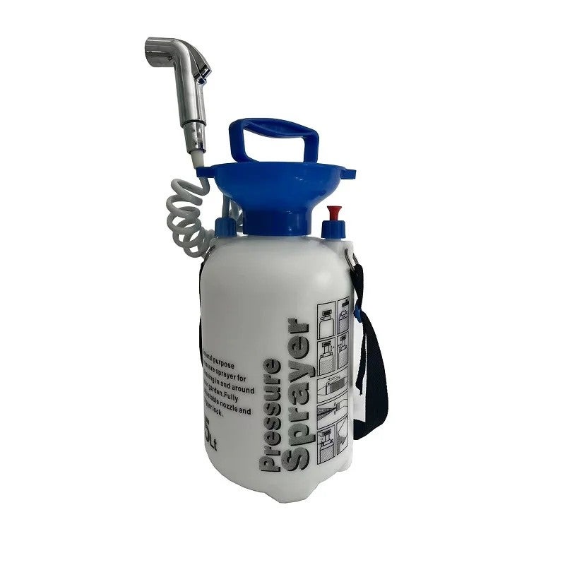 Bluejw 5L Portable Pet Shower Sprayer - Handheld Garden Pressure Sprayer for Outdoor Camping, Beach, Dog Wash - Image 1